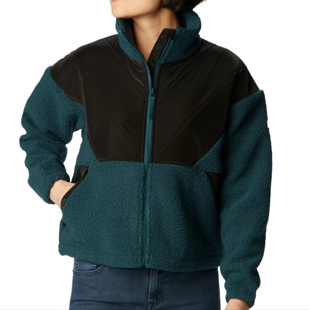 NWT Women's COLUMBIA Zip Up Sherpa Jacket